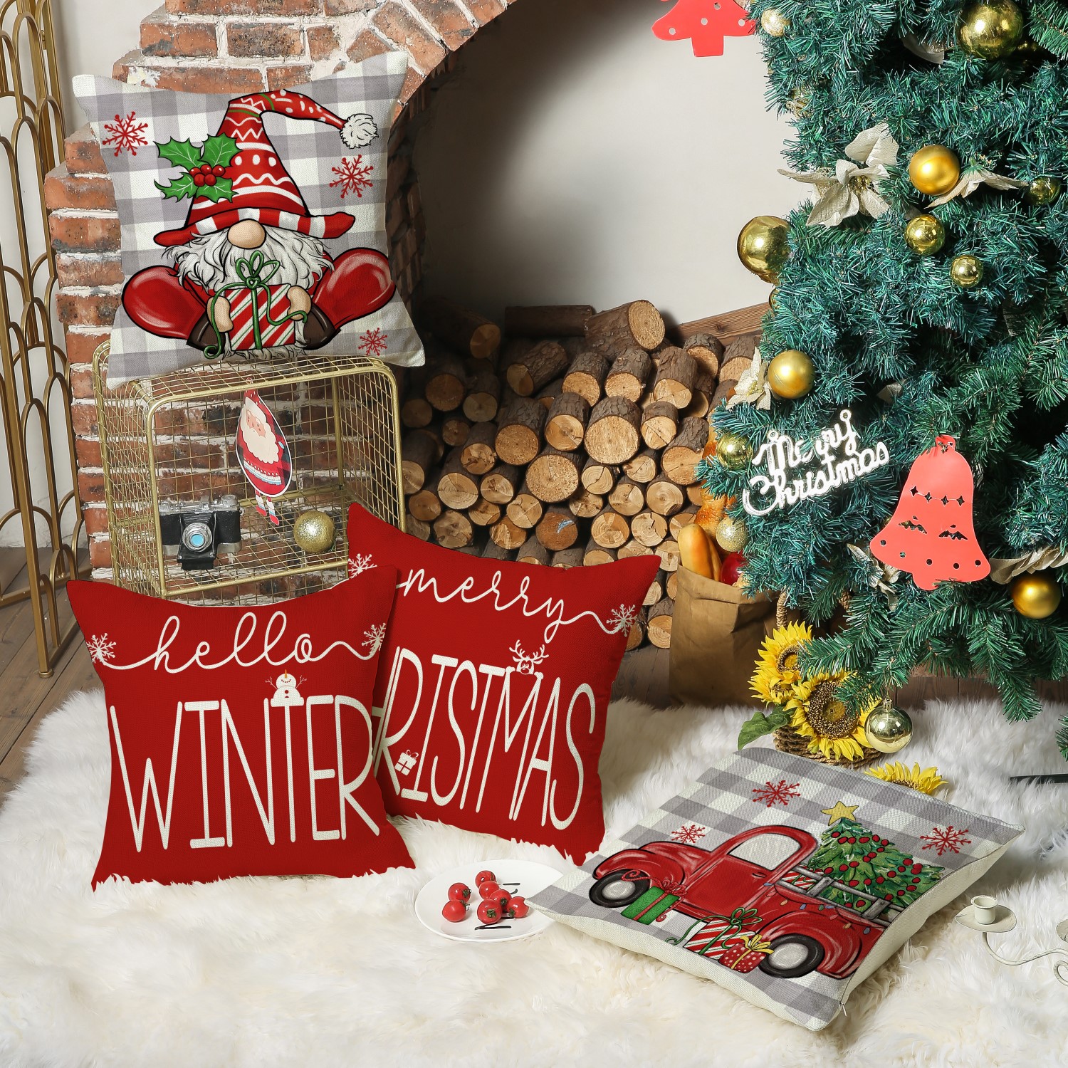 BN-LINK Christmas Pillow Covers Set of 4 photo 6