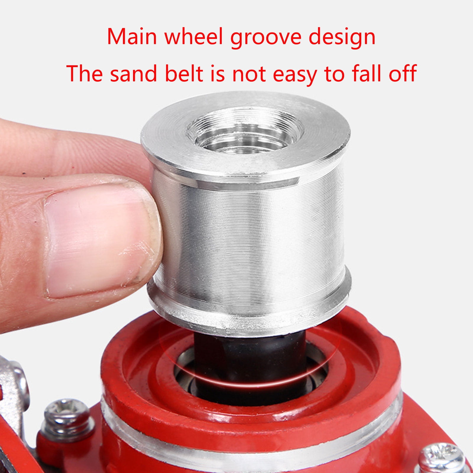 Electric 100 Angles Grinder to Electric Sand Belt Machine Converter Belt Grinder Fine Sand and Trimming