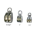 thumbnail image 2 of West Coast Paracord Steel Double Wheel Pulley with a Swivel Eye - Multiple Sheave Height & Pack Options, 2 of 2
