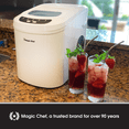 thumbnail image 3 of Magic Chef MCIM22W Portable Countertop 27 Pound Ice Cube Maker Machine, White, 3 of 11