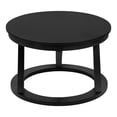 thumbnail image 4 of Kate and Laurel Aja Modern Round Wood coffee Table, 26 Inch Diameter, Black, Decorative contemporary Transitional coffee Table for Hosting, Storage, and Display, 4 of 9