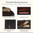 thumbnail image 6 of Country Living 23 inch Electric Log Set | Crackling Sound | 1000 Sq Ft Heater | Faux Logs Insert with Infrared Flames | Remote Control Included, 6 of 8