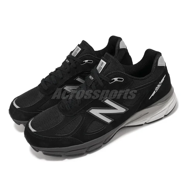 New Balance 990 V4 NB Made in USA Black Grey Men Unisex Casual Shoes U990BL4-D
