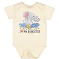 thumbnail image 3 of Inktastic I Love My Babysitter Elephant Family Boys or Girls Baby Bodysuit, 3 of 5