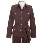 M.E. - Women's Plus Belted Safari Jacket