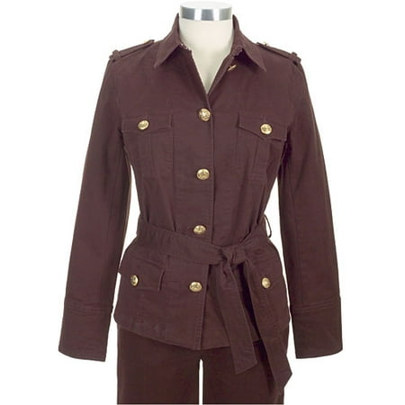 M.E. - Women's Plus Belted Safari Jacket