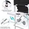 thumbnail image 2 of UBesGoo Folding Director Chair Oversize Seat Padded with Side Table Black, 2 of 9