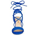 thumbnail image 2 of Sandalias de Tacón Alto con cordones Allegra K Talón Abierto Azul Profundo 36, 2 of 7