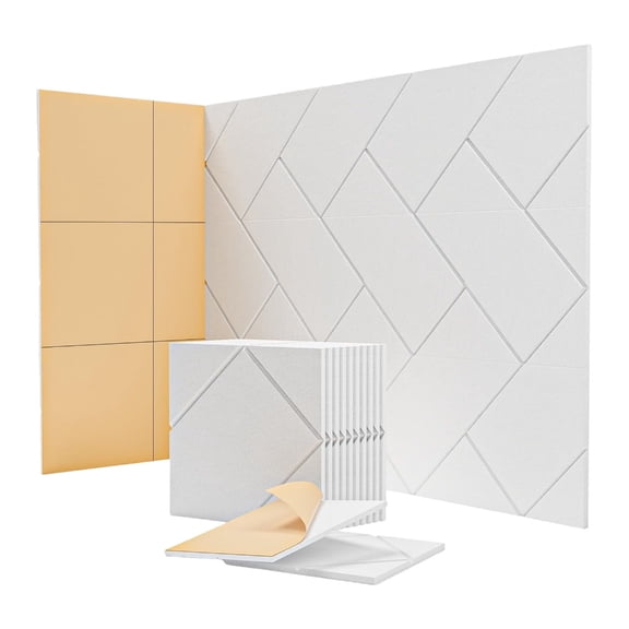 12Pcs High Absorption Noise Control Panels Noise Canceling Brick Panels For Recording Studio Music Rooms Home Enduring