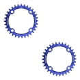 thumbnail image 2 of Sonducket Placa de disco de diente de bielas ancha 104BCD bicicletas de montaña de carretera aleación hexagonal de precisión piezas de azul y 36T 2piezas, 2 of 6