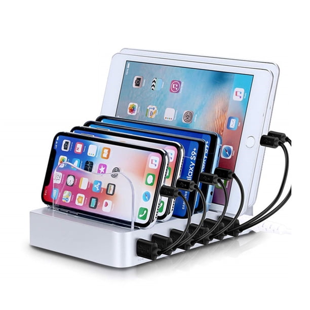 Estación de carga inteligente con cargador USB universal para phablet con 6 puertos y múltiples puertos USB