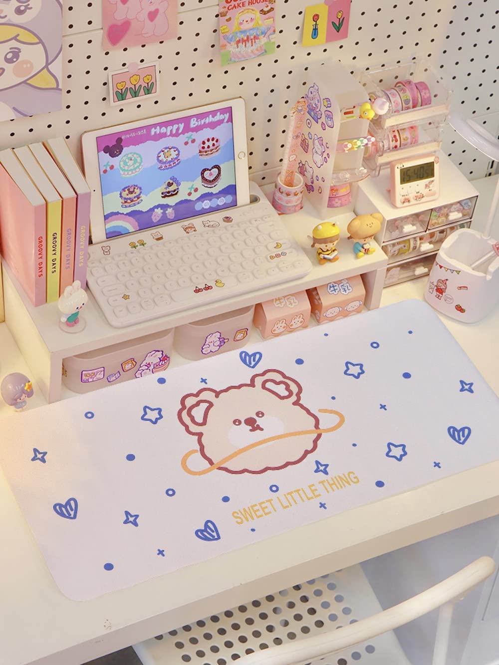 DanceeMangoos Kawaii Desk Pad Kawaii Room Decor Kawaii Desk Stuff Kawaii Desk Accessories Cute