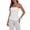 White, variant on Strapless Tube Tops for Women Backless Bandeau Top Off Shoulder Side Split Summer Bustier Tops White S