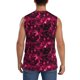 thumbnail image 4 of Fotbe Burgundy Tie Dye Men's Camiseta sin Mangas Estampada para Hombres, Playera Casual para Gimnasio, Entrenamiento, Playa-X-Large, 4 of 7