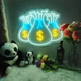 thumbnail image 3 of Money Bag Led Sign, Money Bag Neon Sign, Wall Decor, Money Bag Art Sign, Home Decor, Best Gifts, Money Bag Led Signs, 3 of 6