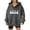 Grey, variant on Cute Snowman Christmas Hoodies for Women 2025 Long Sleeve Holiday Graphic Hooded Sweatshirt Pullover Tops