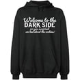 thumbnail image 2 of OXI Hoodie Sweatshirt - Welcome To The Dark Side, Basic Casual Hoodie for Men's and Women Fleece Hoodie Long Sleeve - Dark Heather X-Large, 2 of 3