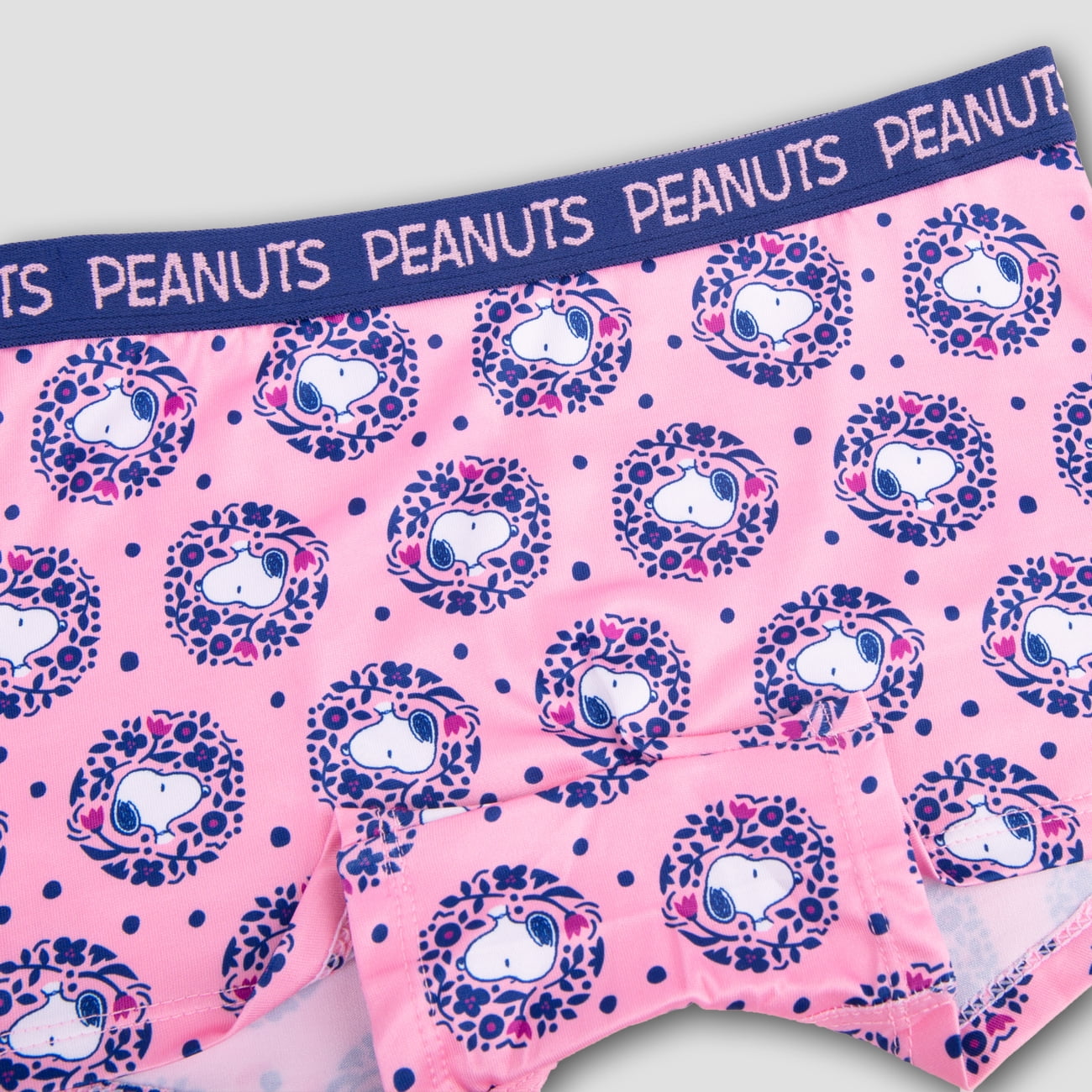 Peanuts Girls Boyshort Character Underwear, 4-Pack, Size 4-10