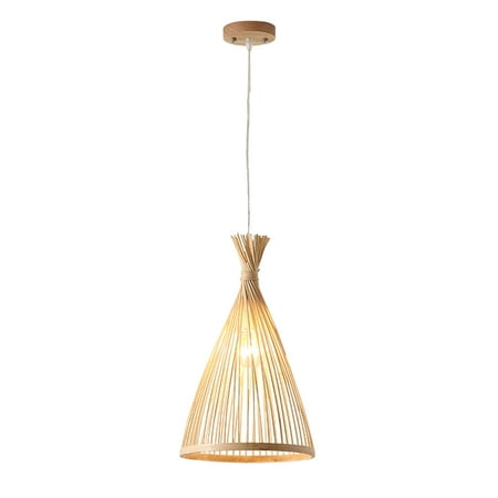 

Classic Bamboo Chandelier Woven Bamboo Light Bamboo Hanging Lamp for Home
