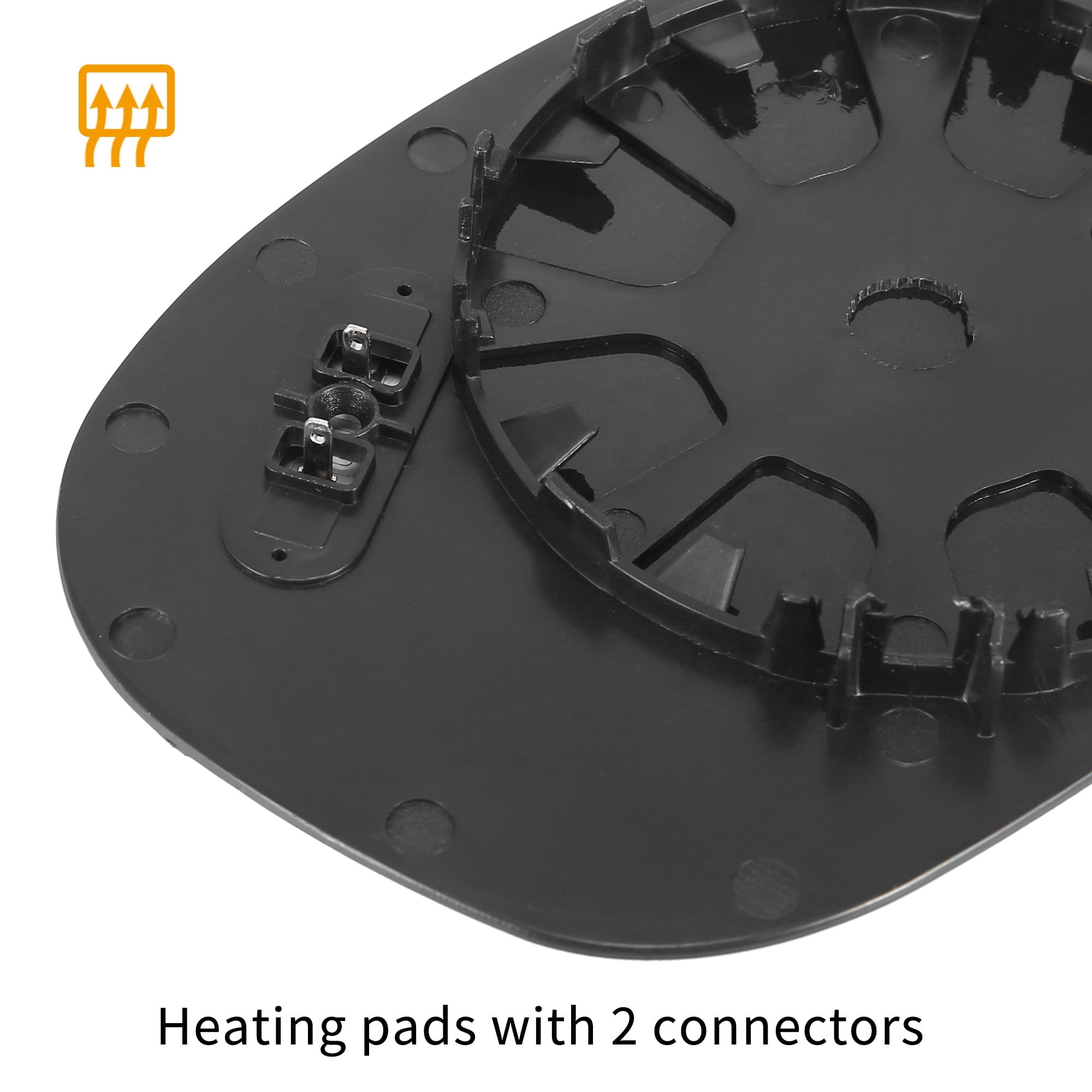 Unique Bargains Car Rearview Mirror Glass with Backing Plate Heated Left Side