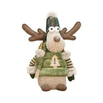 Reindeer Christmas Decoration,Christmas Gnomes Plush,Xmas Gnomes Plush with Retractable Legs for Holiday Party Home Table Decor