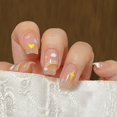 thumbnail image 1 of 24P Cute Childlike Rainbow Nail Art Cubierta completa Uñas postizas artificiales Usar uñas postizas reutilizables Prensa de bailarina en Nail Art Dengxun unisex, 1 of 2