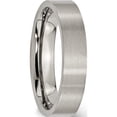 thumbnail image 4 of Titanium Brushed 5mm Flat Band (Size 7) Made In China tb8-7, 4 of 5