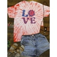 thumbnail image 3 of 4Th Of July Flower Art Tie Dye Cyclone Women -Image by Shutterstock, Female x-Large, 3 of 4