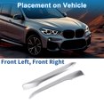 thumbnail image 3 of Headlight Trim Bezel Headlamp Bezel Headlight Cover Decor for BMW X1 F48 2016-2019 Pearl Silver Tone ABS 2 Pcs Front Left Front Right Car, 3 of 7