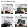 thumbnail image 5 of Yayeee Faucet Mat for Kitchen Sink 30" Diatomite Long Splash Guard Pad, Dark Green Plants, 5 of 7
