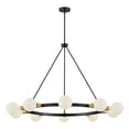 thumbnail image 6 of 83610BK Lark Orla - 100W 10 LED Large Chandelier In Mid-Century Modern Style-29 Inches Tall and 36 Inches Wide-Black Finish, 6 of 20