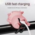 thumbnail image 4 of USB Rechargeable Bike Light with Cow Horn Bell for Kids - Front Bike Light and Accessory, 4 of 5