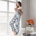 thumbnail image 4 of Uemuo Chicken And Fish Pattern Women's Wide Leg Palazzo Lounge Pants with Pockets Light Weight Loose Comfy Casual Pajama Pants-X-Large, 4 of 9