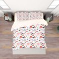 thumbnail image 2 of 3D White Mushroom Quilt Cover Set Bedding Set Pillowcases 04, 2 of 3