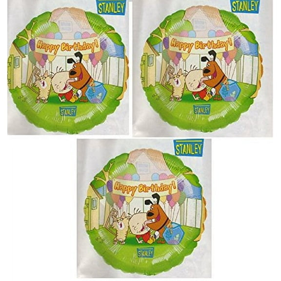 PARTY Disney Stanley Happy Birthday 18" Foil Mylar Balloon - 3 Count