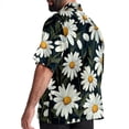 thumbnail image 3 of Daisy Men's Short Sleeve Button Down Hawaiian Beach Printed Casual Shirts, 3 of 6