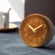 thumbnail image 5 of Reloj despertador creativo de madera maciza, reloj de mesa pequeño silencioso con aguja de madera a la moda, reloj de registro, 5 of 5