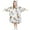 Dogs in Various Poses, variant on Wearable Blanket with Sleeves and Pocket Oversized Hooded Sweatshirt 3-14 YR Grey Cute Donkeys Pattern L