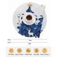 thumbnail image 6 of 13 Inch Round Placemats Set of 4, Blue Christmas Tree Non Slip Heat Insulation PP Table Mats, Xmas Reindeer Modern Abstract Art Washable Place Mats for Kitchen Dining Party Table Decor, 6 of 7