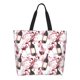 thumbnail image 1 of Disketp Watercolor Wine Bolsa Tote Estampada para Mujer, Bolso de Hombro y de Mano para Compras y Viajes, 1 of 8