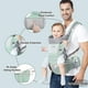 thumbnail image 3 of YSSKTC Portabebés Portabebés ergonómico con asiento de cadera Bolsa canguro Portabebés suave Recién nacido a niño pequeño 7-45 libras Portabebés delantero y trasero para hombres/mujeres Papá Mamá, 3 of 5