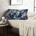 thumbnail image 6 of Goofa Abstract Blue Squares Pattern Pillow Case – Plush & Soft Cushion Cover, Hypoallergenic Throw Pillow Case for Comfortable Sleep with Envelope Closure-14"x20", 6 of 6
