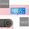 thumbnail image 4 of Toytexx Digital Bathroom Weight Scale with LED Display, High-Precision Sensors, Round Corner Tempered Glass, Ultra-Slim Square Design, Pink, 4 of 5