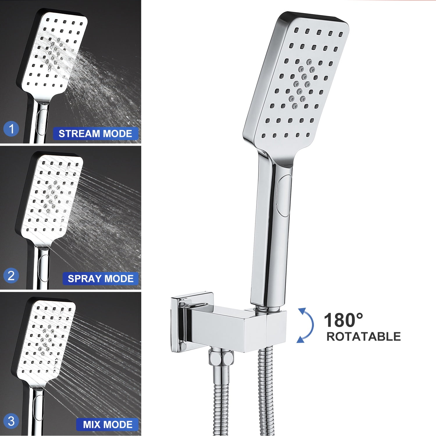 Rainlex One-Handle 1-Spray Setting Polished Chrome Bathtub Shower Faucet