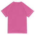 thumbnail image 6 of FORMRS Boys Rash Guard Short Sleeves Swim Shirt Quick Dry UPF 50+ Sun Protection, Sizes 3-12T, Blue Colorful Circles, 6 of 6