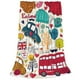 thumbnail image 2 of Balery London Symbols Manta de Felpa Suave y Acogedora – Cobija de Franela Aterciopelada para Cama, Lavable y Cálida para Sofá, Mascotas, Transpirable-50"x40", 2 of 7