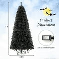 thumbnail image 3 of Costway 7 FT Artificial Halloween Tree with Bendable Top Section 1050 Branch Tips 340 Lights, 3 of 10