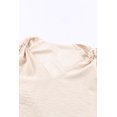 thumbnail image 3 of ABPHQTO Chaleco de hombro anudado con cuello en V de albaricoque para mujer, 3 of 5