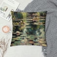 thumbnail image 2 of JEUXUS Water Lilies, 1906 Giclee Gallery Wrap Aesthetic Decorative Plush Pillowcase (Universal 1) White, 2 of 5