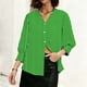 thumbnail image 2 of TaTaai Women's Fashion Spring And Summer Button Up Cardigan 3/4 Quarter Sleeve Jacket V-neck Top/shirt Gift, 2 of 6